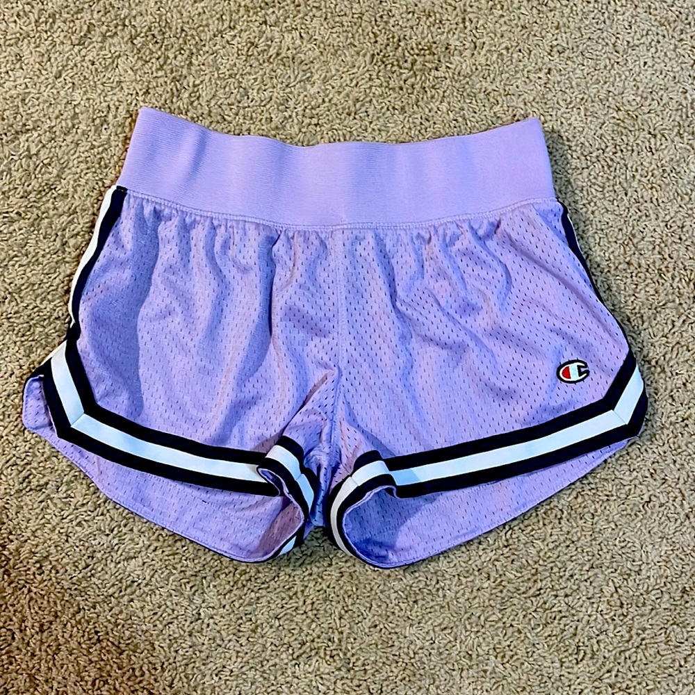 Purple Champion shorts / size small